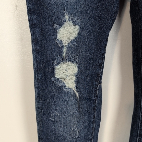 Judy Blue Distressed Skinny Fit Jeans - Picture 4 of 16